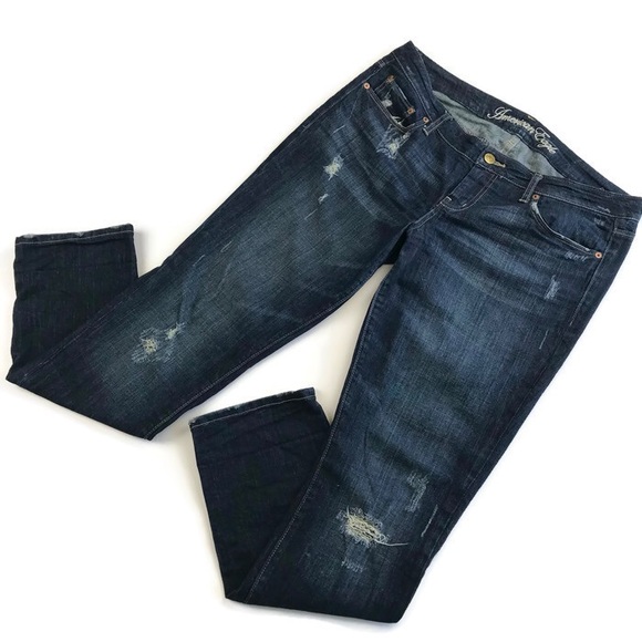 American Eagle Outfitters Denim - American Eagle Skinny 77 Distressed Jeans